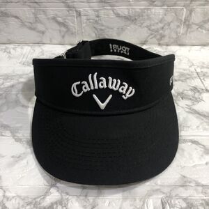 Callaway Golf Visor Hat Cap Men’s Black White Tour Series Odyssey Adjustable EUC